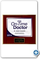 Jamie Cesaretti, MD: Vitals' On TIme Doctor's Award 2014