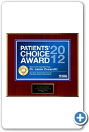 Jamie Cesaretti,
                                                               MD: Patient's Choice Award 2012