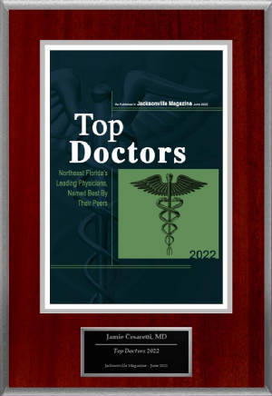 Dr. Jamie Cesaretti Awarded Top Doctor &ndash; Jacksonville Magazine 2022