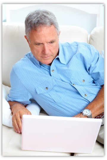 Man on computer